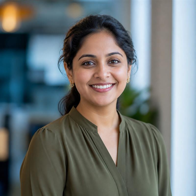 Team photo of Muqaddas Mehak, Outreach Lead, in the workspace